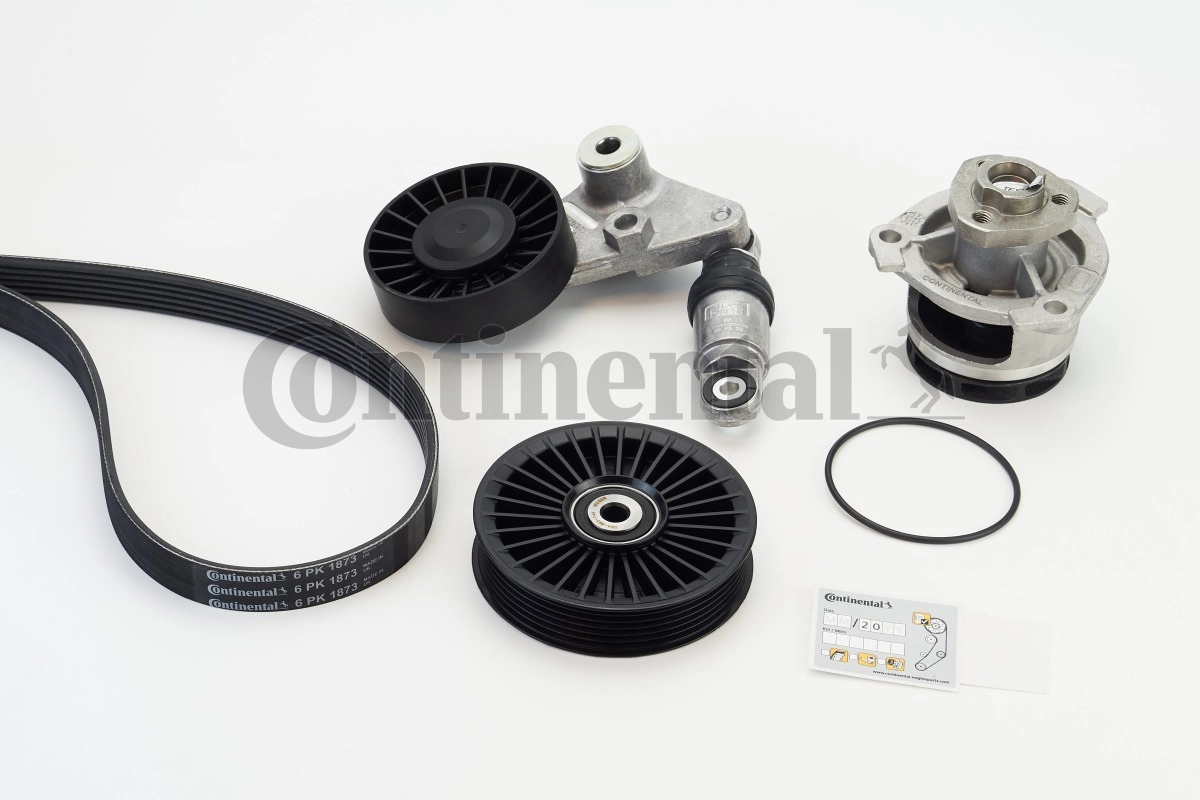 Water Pump + V-ribbed Belt Kit